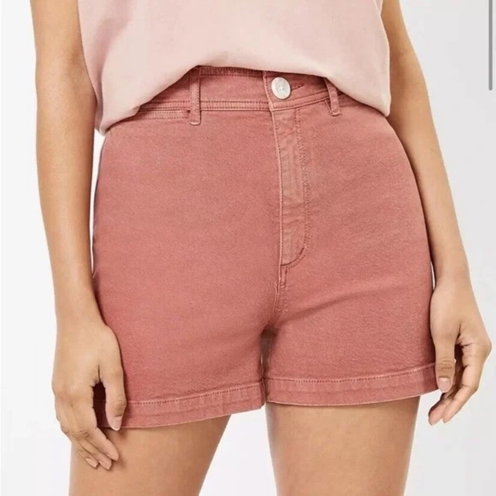 Loft | Welt Pocket Denim Shorts Rust Various Sizes Available